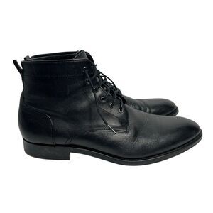 Bloomingdale’s The Men’s Store Black Leather Ankle Dress Shoes Boots Size 9.5